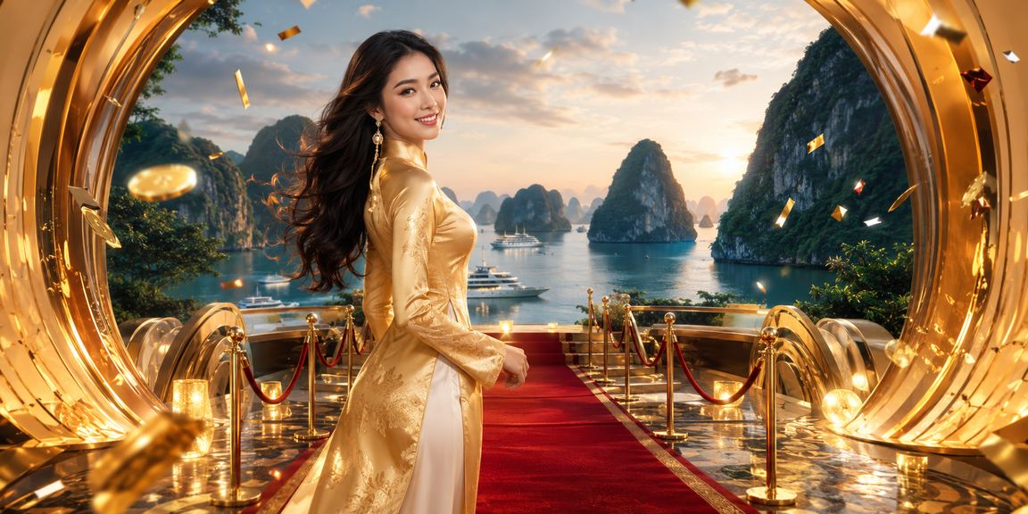 Người mặc áo dài đặt cược casino trên thuyền tại vịnh Hạ Long