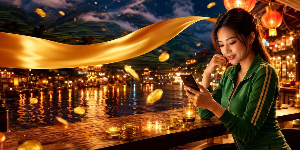 Người chơi nhận cashback cược và thưởng tại chợ đêm Sapa qua smartphone